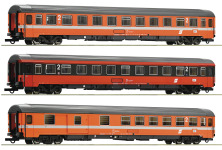 Roco 74043 - H0 - 3-tlg. Personenwagen-Set EC 60 „Maria Theresia“, ÖBB, Ep. IV - Set 1